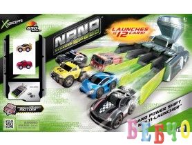играчки от TV реклама -NANO SPEED Изстрелвачка + 2 коли
