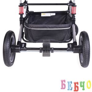 Комбинирана детска количка Gala - светло сива