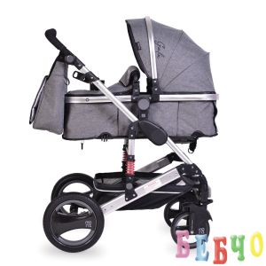 Комбинирана детска количка Gala - сива