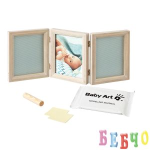 BABY ART Рамка за отпечатък за ръчичка и краче + снимка Classic Stormy
