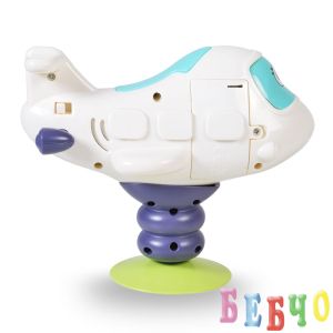 Бебешки музикален светещ самолет