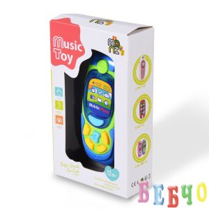 Бебешки музикален телефон с бутони