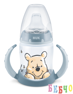 NUK First Choice РР шише Temperature Control 150мл със силиконов накрайник за сок Disney +