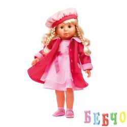 Пееща и говореща кукла МАРИЯ с розово палто 
