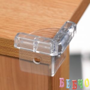 Пластмасови прозрачни протектори за ъгли и ръбове (4 бр./оп.) Safety