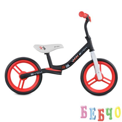 Детски балансиращ велосипед Zig-Zag червено