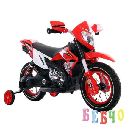 Акумулаторен мотор Super Moto - FB-6186 червен 