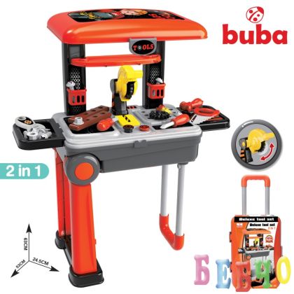 Детска работилница Buba Deluxe tool set, Куфар