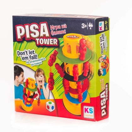 KS GAMES Настолна игра Кулата на Пиза