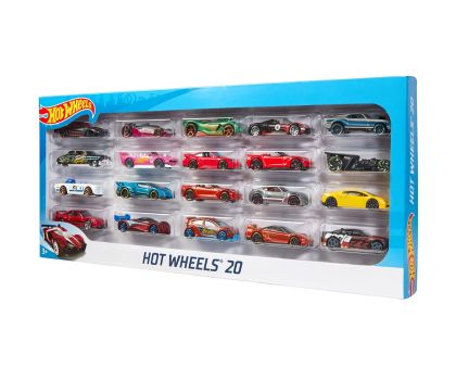 Hot Wheels Комплект 20 бр. метални колички 1:64 асортимент