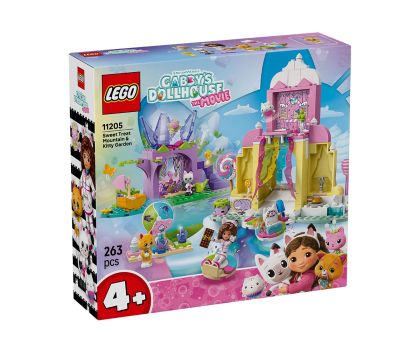LEGO® Gabby's Dollhouse Царство на сладкишите и котешка градина 11205 