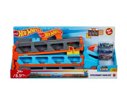 Hot Wheels City Високоскоростен транспортьор с 3 колички