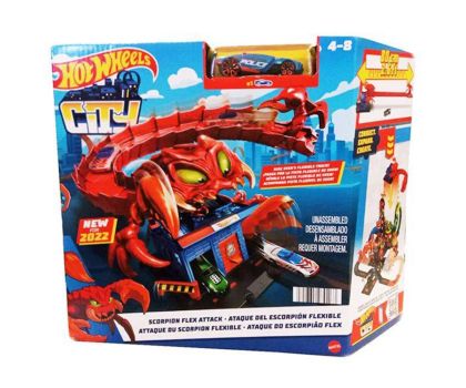 Hot Wheels Комплект Вражеска атака на чудовища Scorpion Flex Attack
