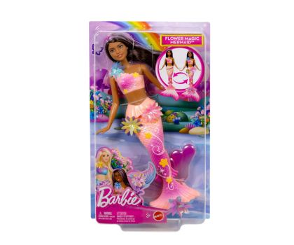 Barbie Кукла Вълшебна русалка с цветна магия брюнетка