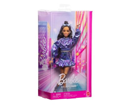 Barbie Кукла Луксозна мода Брюнетка с ефектен комплект в синьо