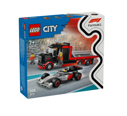 LEGO® City Камион F1 за показване със състезателна кола Audi F1 60493