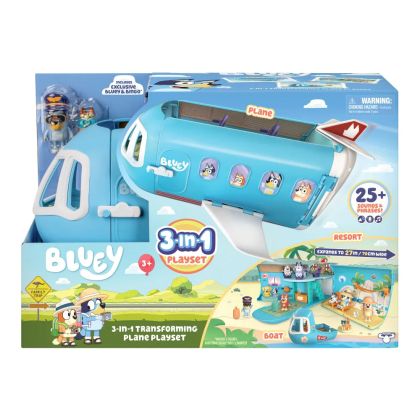 BLUEY Самолет 3в1 с фигури