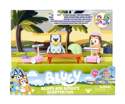 BLUEY Блуи и Бинго се забавляват със скутер