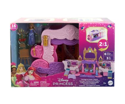 Disney Princess Кукла Комплект каляска и замък 2 в 1
