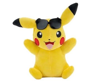 Pokemon Плюшена фигура Пикачу с очила 20 см