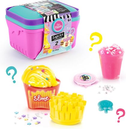 So Slime Мини кошничка с цветен слайм