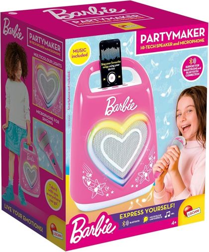 Lisciani Караоке Комплект Bluetooth говорител с микрофон Barbie