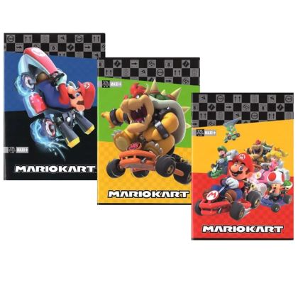 Super Mario Тетрадка А4 Mariokart Red, 40 листа, асортимент