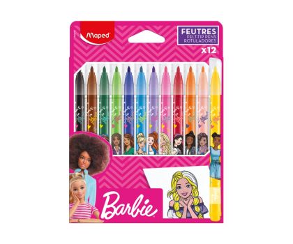 Maped Barbie Флумастери, 12 цвята 