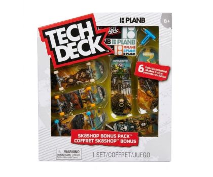 TECH DECK Мини скейтборд 3 броя с 3 допълнителни дъски