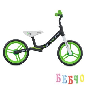 Детски балансиращ велосипед Zig Zag зелен