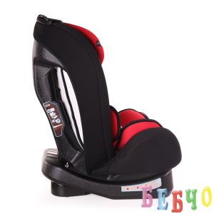 Детско столче за кола Hybrid черно с червено