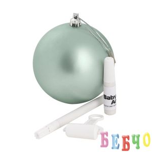 BABY ART Коледна топка Christmas Ball Ocean mat, Синьо-зелена