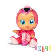 Интерактивна плачеща кукла CRYBABIES FANCY FLAMINGO 97056
