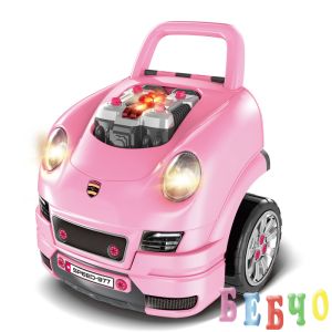 Детски интерактивен автомобил/игра Buba Motor Sport, Розов