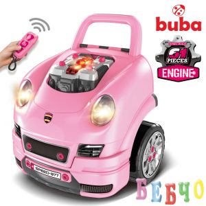 Детски интерактивен автомобил/игра Buba Motor Sport, Розов