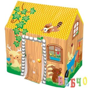 Детска сглобяема палатка тип къща за игра и съхранение на играчки 