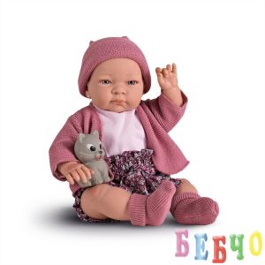 Magic baby кукла Jenny с розова жилетка и коте