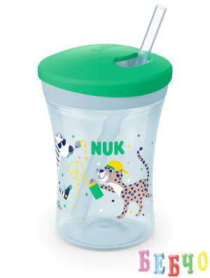 NUK EVOLUTION Action Cup със сламка, 12+ мес.
