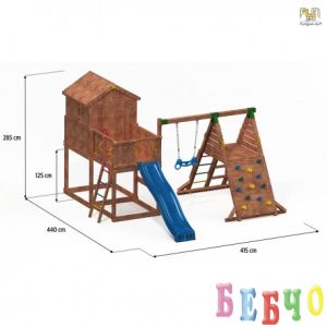 Fungoo MyHouse+Spider детска площадка