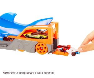 Hot Wheels City Транспортьор акула с количка
