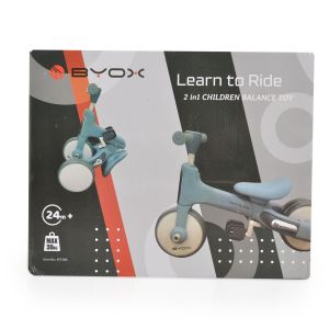 BYOX Мини баланс велосипед Learn to Ride 2в1 бял