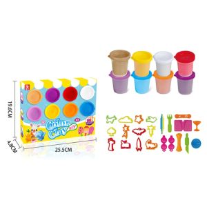 LToys Сет Пластилини 8 цвята и форми за моделиране