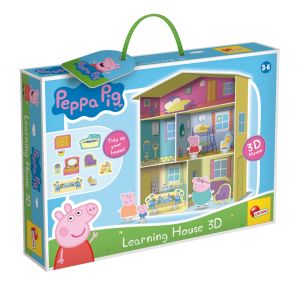 Lisciani Образователен комплект Peppa Pig 3D къща с мебели