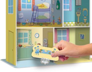 Lisciani Образователен комплект Peppa Pig 3D къща с мебели
