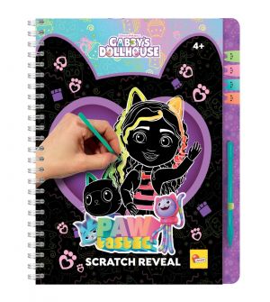 Lisciani Scratch Reveal Скречбук Gabby′s Dollhouse - Pawtastic