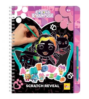 Lisciani Scratch Reveal Скречбук Gabby′s Dollhouse - A-meow-zing