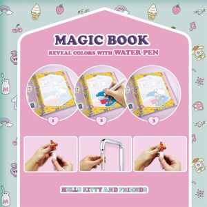 Lisciani Книжка за рисуване с вода Hello Kitty и приятели