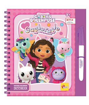 Lisciani Книжка за оцветяване с вода Gabby′s Dollhouse - Gabdorable
