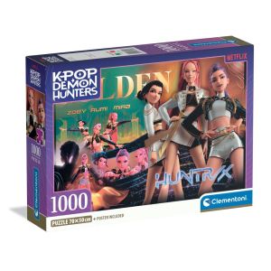 CLEMENTONI Пъзел KPOP Demon Hunters 1000ч с 3 плаката 
