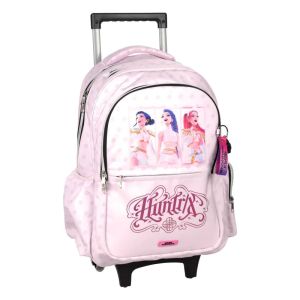 K-POP DEMON HUNTERS Ученическа раница на колела Huntrix Pink